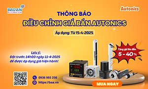 THÔNG BÁO ĐIỀU CHỈNH BẢNG GIÁ AUTONICS 2025